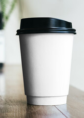 Wall Mural - Paper cup PNG mockup coffee to go