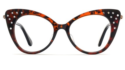 Cat-eye frames are back in style for 2024, featuring sharp angles and dramatic shapes. These iconic glasses add a touch of vintage glamour and femininity to any look, making them a must-have accessory