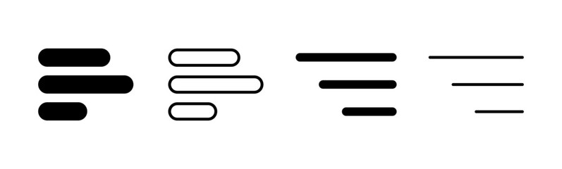 Menu Icon set. web menu icon. hamburger menu symbol