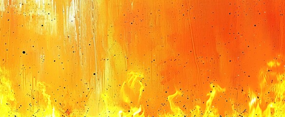 Poster - warm tones, red, orange, yellow background abstract art 