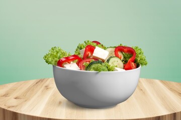 Sticker - Mixed fresh tasty vegetable Salad in bowl