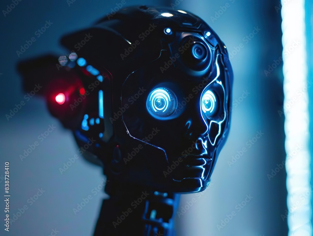 Security Camera with Facial Recognition, A hightech security camera ...