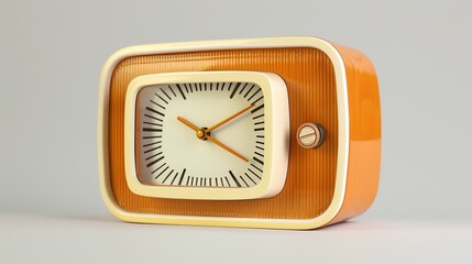 Alarm clock with a retro, 1980s design