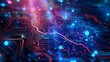 © daniel - Abstract circuit board futuristic technology processing
