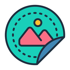 Sticker - Sticker Icon