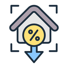 Wall Mural - Mortgage Points Icon