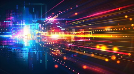 Abstract technology communication concept background