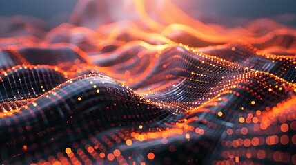 Digital technology background with network connection