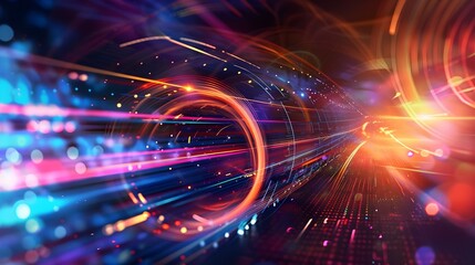 abstract technology background with light effect