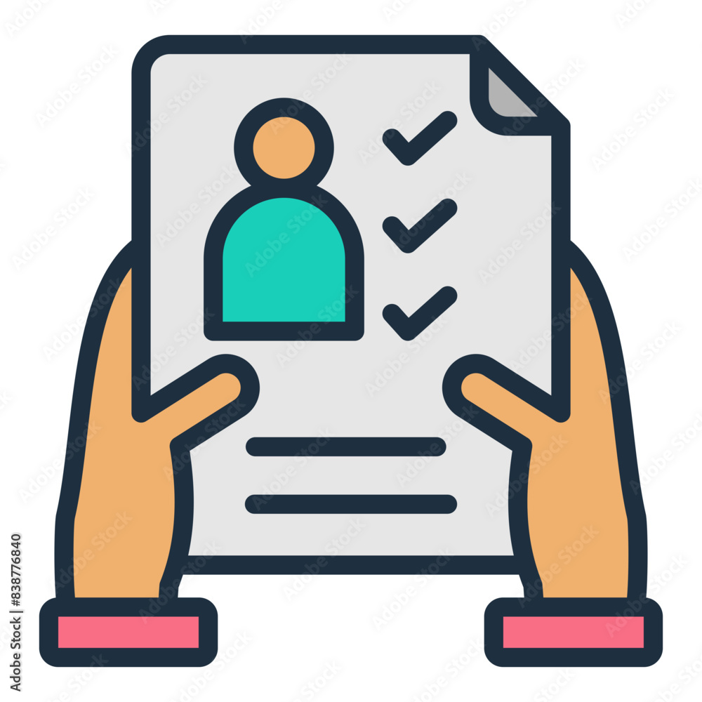 Job Application Icon Stock Vector | Adobe Stock, image size:1000x1000