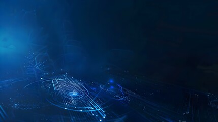 Technology technical network banner background