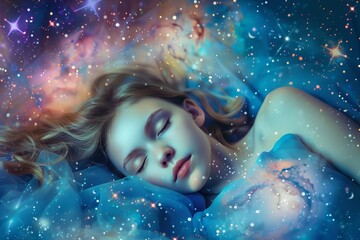 Wall Mural - Cosmic Dreamscape for Space Exploration Generative AI