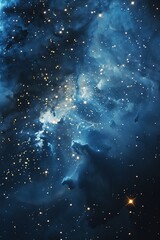 Wall Mural - Galactic Universe Background for Space Exploration Generative AI