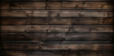 Wall Mural - texture dark wood paneling on a wooden wall
