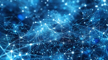 Abstract futuristic network on background illustration