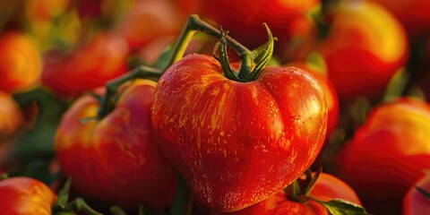 Wall Mural - Tomatoes close-up