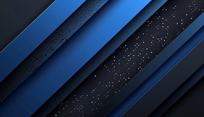 a close up of a black and blue abstract background with lines