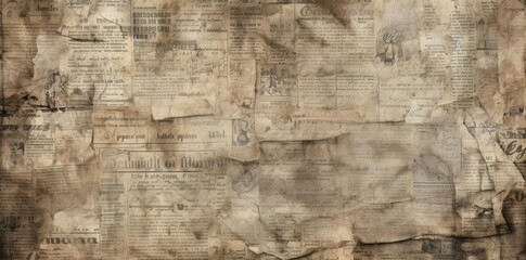 newspaper textured background with a lot of old papers