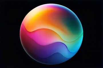 Canvas Print - colorful abstract background with gradient,vector illustration
