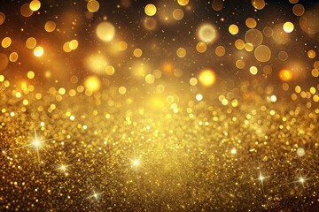 Canvas Print - gold background with stars