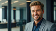 © Aliaksandra - Portrait of a handsome mature businessman in a suit against modern skyscrapers