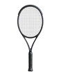 © Stone Story - High-quality black tennis racquet with grid strings and ergonomic handle, ideal for professional and recreational use. isolated PNG transparent background