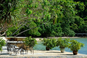 Wall Mural - Indonesia Nongsa Batam Riau Islands relaxed sitting place