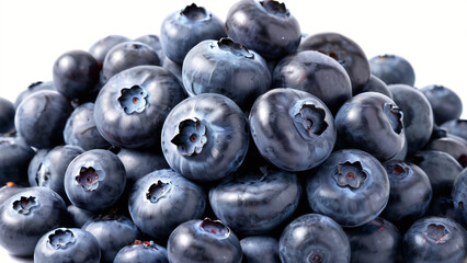 Wall Mural -  fresh pile blueberry fruit close up