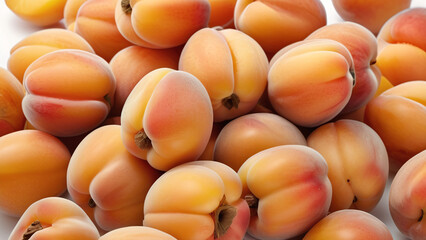 Wall Mural - apricot fruit isolated on white background close up 