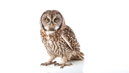 Wall Mural - Owl isolated on white background