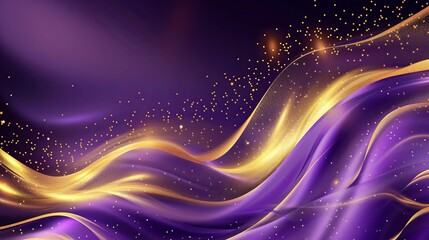 Wall Mural - gold purple background 