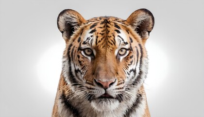 Wall Mural - Tiger isolated on white background