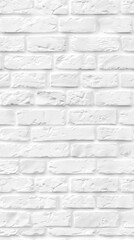 White brick wall seamless pattern background