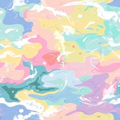 Sticker - Abstract colorful marble pattern background.