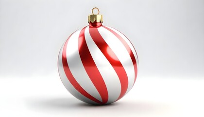 Wall Mural - christmas ball isolated on white background