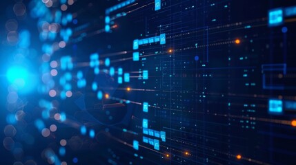 Wall Mural - an automated data classification system that categorizes and labels different layers of information 