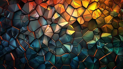 Wall Mural - abstract background with squares