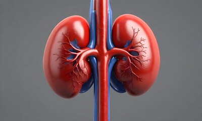 Wall Mural - Kidney isolated on white background