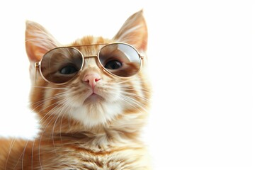 Canvas Print - a cat wearing sunglasses