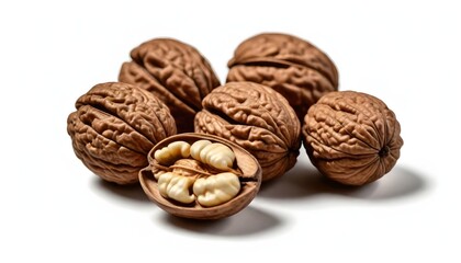 Wall Mural - Nut isolated on white background