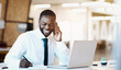 © Nikish Hiraman/peopleimages.com - Happy, black man and writing with phone call for business discussion, proposal or finance at office. Young African, male person or accountant with smile on mobile smartphone in financial conversation