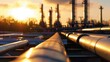 © tanibond - Oil gas industry background illustration generated by ai