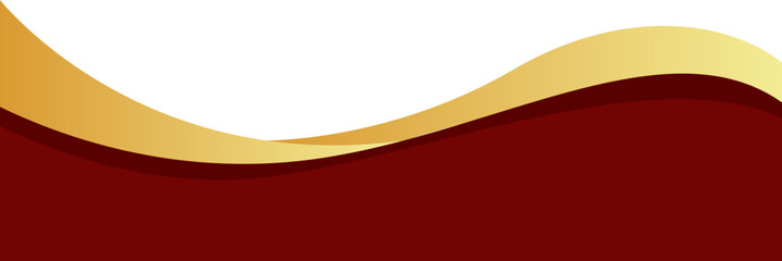 gold banner header element