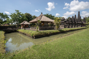 Wall Mural - Small pavilions and a lake nestled among lush greenery