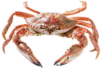 Canvas Print - A crab is shown in a white background