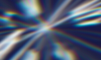 Wall Mural - abstract defocused image with chromatic aberration effect. lines of speculars and light.