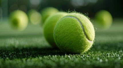 Tennis ball sport object background illustration generated by ai