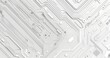 © graphito - vector white background with grey circuit board lines, tech vector background for banner design