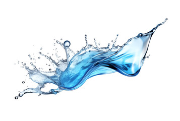 Wall Mural - blue water splash isolated on white background. Water splash