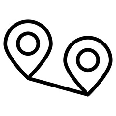 Wall Mural - location icon